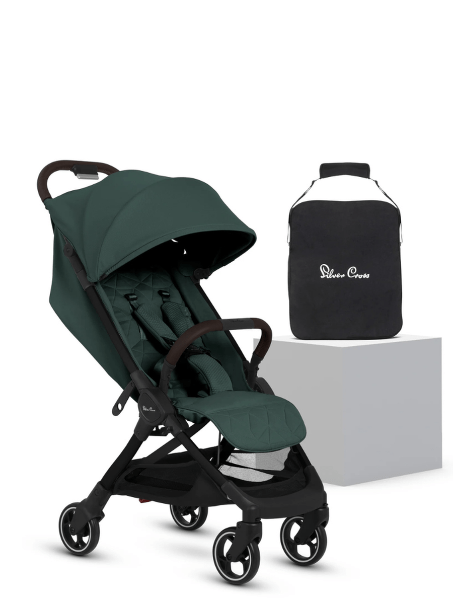 Silver Cross Clic 2 Pushchair with Travel Bag – Conifer