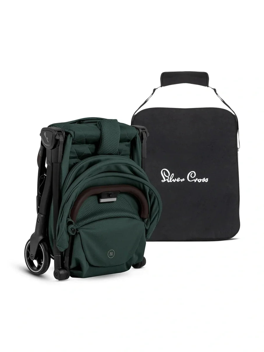 Silver Cross Clic 2 Pushchair with Travel Bag – Conifer