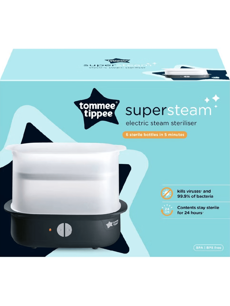 Tommee Tippee Black Supersteam Electric Steam Steriliser - Black