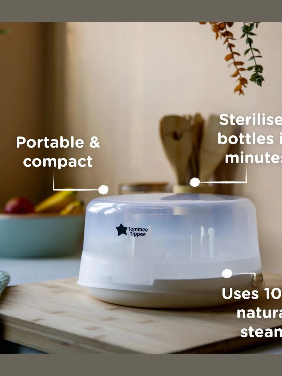Tommee Tippee Closer to Nature Microwave Steam Steriliser – White