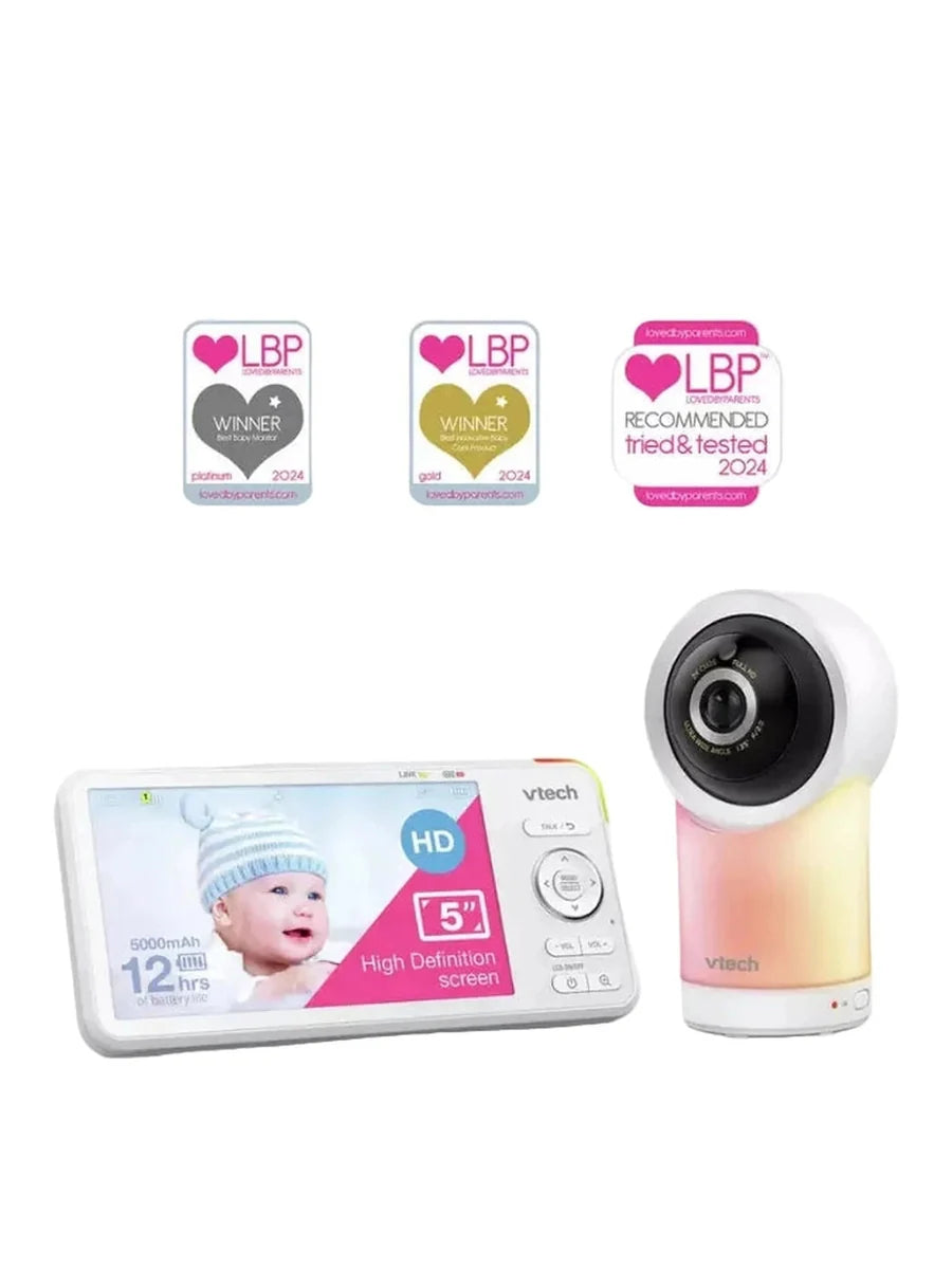 VTech RM5766HD Smart Wi-Fi Baby Monitor with 5" Screen & Pan Tilt Camera