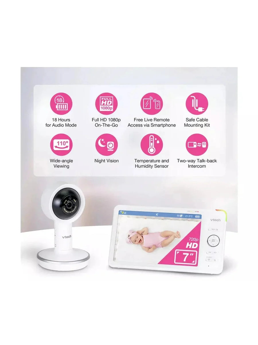 VTech RM7787HD 7 Inch Over-The-Cot Smart Baby Monitor